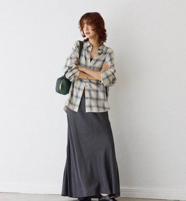  「【抜け感◎】オンブレーチェックシャツ」|シャツ・ブラウス|