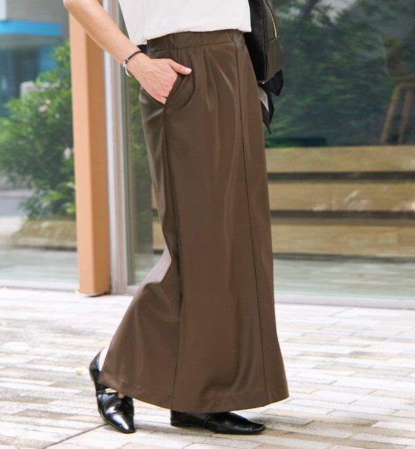  「合皮タイトスカート」|スカート|