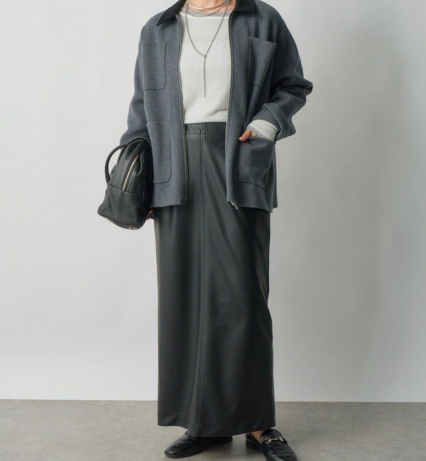  「合皮タイトスカート」|スカート|