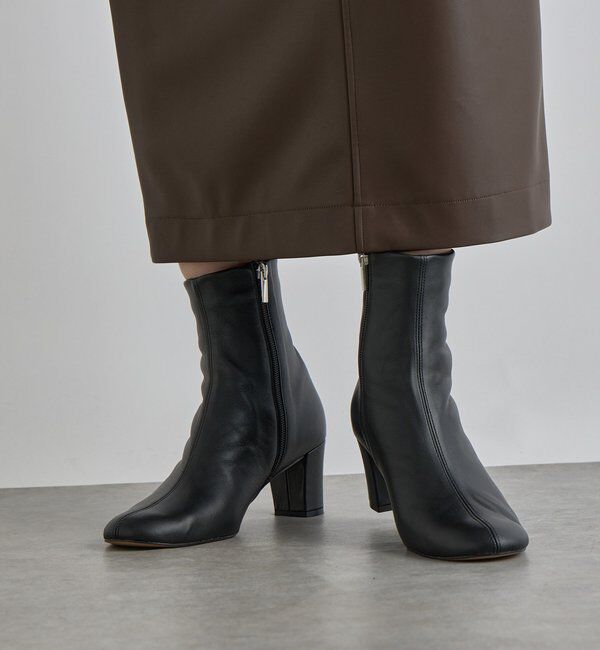  「【安定感◎】ラウンドトゥショートブーツ」|ショートブーツ|