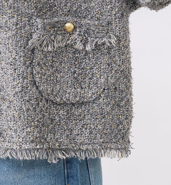  「【品のある着こなしに】リンクスツイードカーデ」|カーディガン|