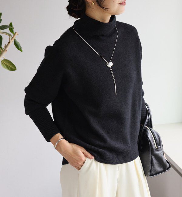 「【5色展開/万能トップス】ウール100NEWボトルネックニット」|ニット・セーター|