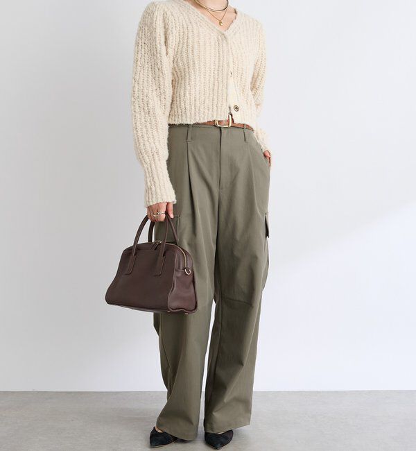  「【前後2WAY】スラブボレロカーデ」|カーディガン|