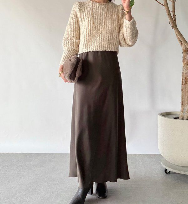  「【前後2WAY】スラブボレロカーデ」|カーディガン|