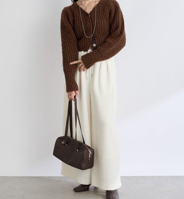  「【前後2WAY】スラブボレロカーデ」|カーディガン|