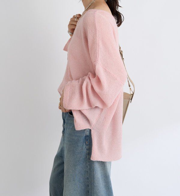  「【リニューアル】2wayスパングルシアーニット」|ニット・セーター|