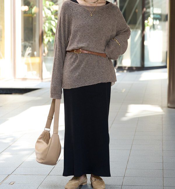  「【リニューアル】2wayスパングルシアーニット」|ニット・セーター|