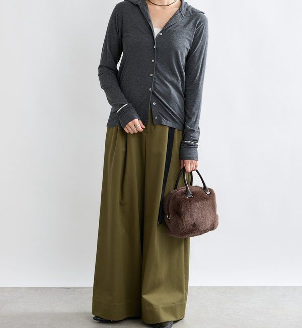  「【シーズンムード抜群】フェイクファーミニボストン」|クラッチバッグ|