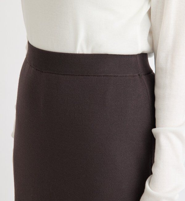  「【キャッチーなアイテム】スカートドッキングニットパンツ」|チノ|