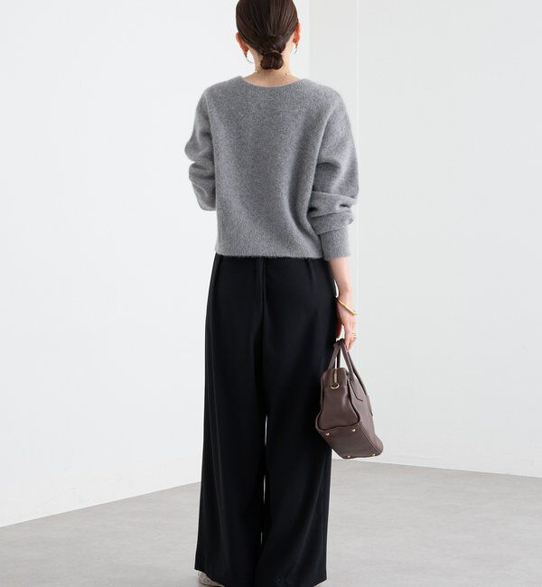  「【上質素材】ヘアリーヤーン2wayカーディガン」|カーディガン|