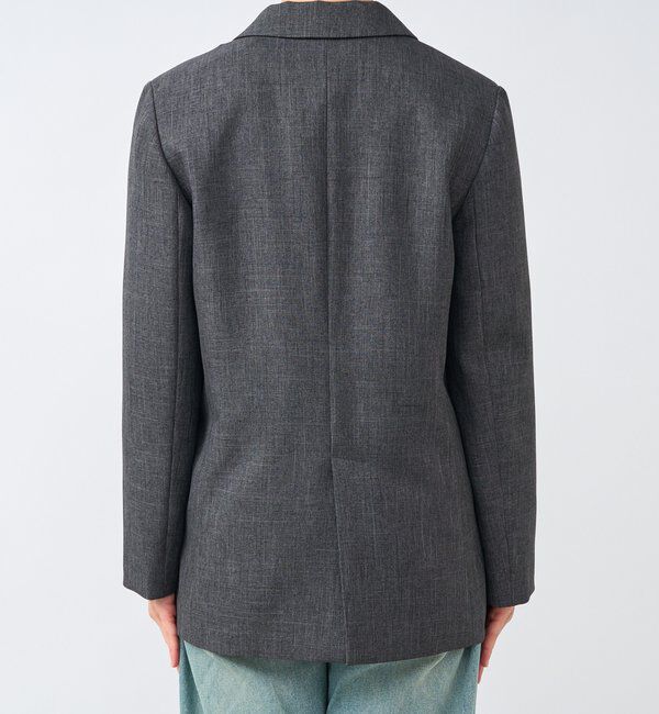  「【美シルエット】シャークスキンピークドラペルジャケット」|テーラードジャケット|