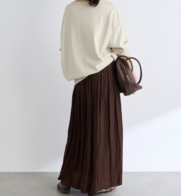  「【上品なシルエット】割繊ギャザースカート」|スカート|