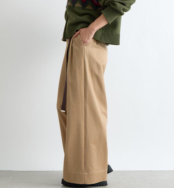  「【抜け感】タックチノワイドパンツ」|チノ|