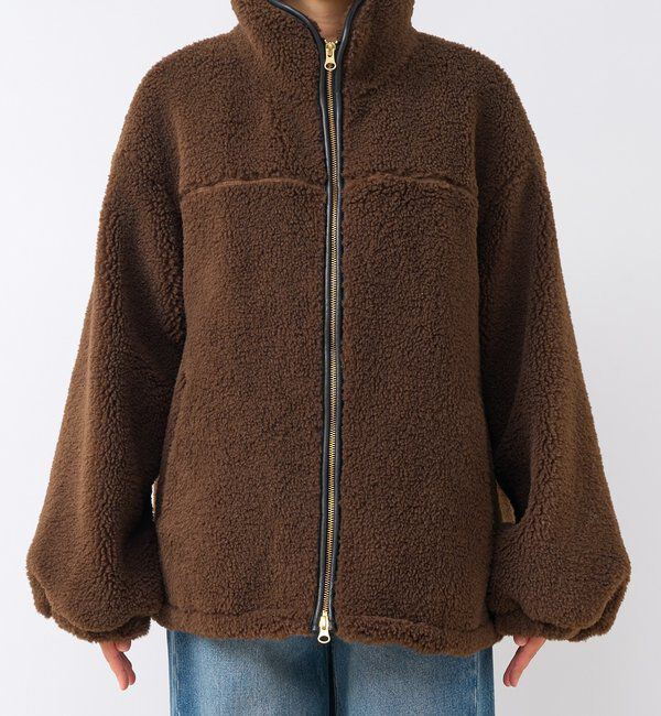  「【リバイバル/暖かみのある素材感】テディボアZIPコート」|その他|