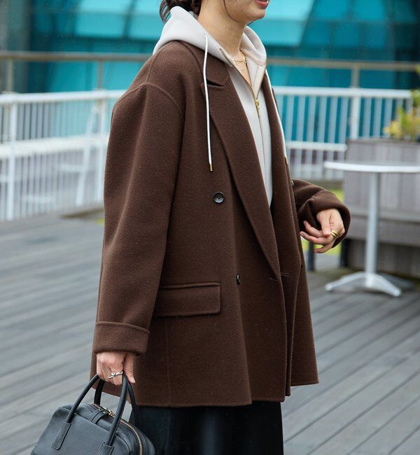  「【最高気温5度の寒い日に！/こなれ感抜群】ピークドラペルリバージャコット」|その他|