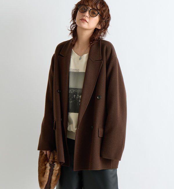  「【最高気温5度の寒い日に！/こなれ感抜群】ピークドラペルリバージャコット」|その他|