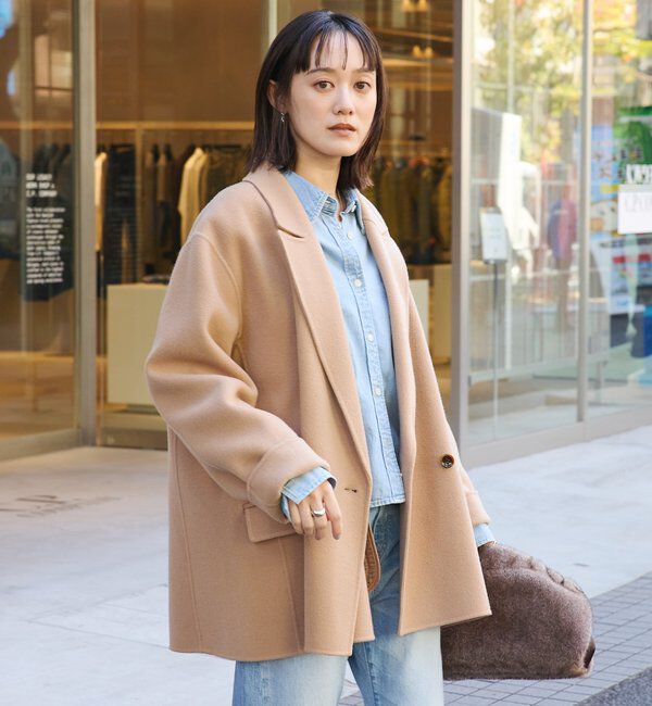  「【最高気温5度の寒い日に！/こなれ感抜群】ピークドラペルリバージャコット」|その他|