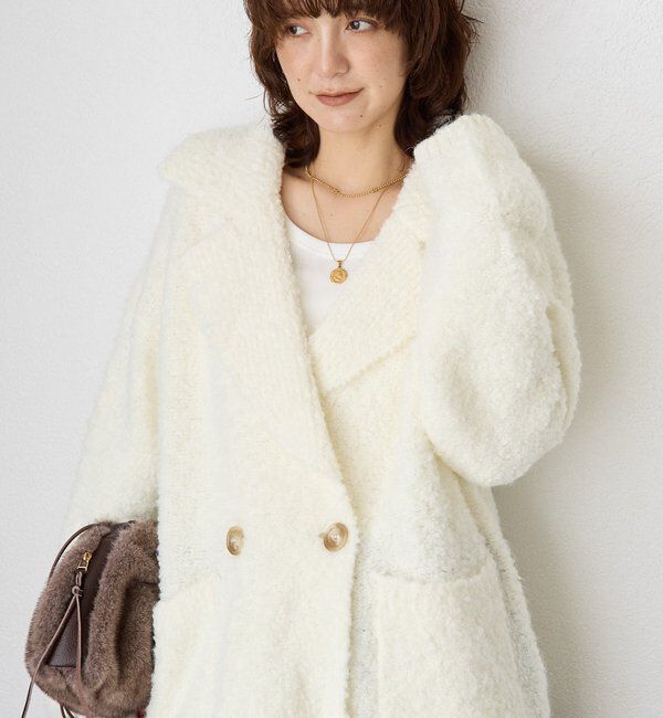  「【インフルエンサーYossshiiii企画】ボアライクコーディガン」|カーディガン|