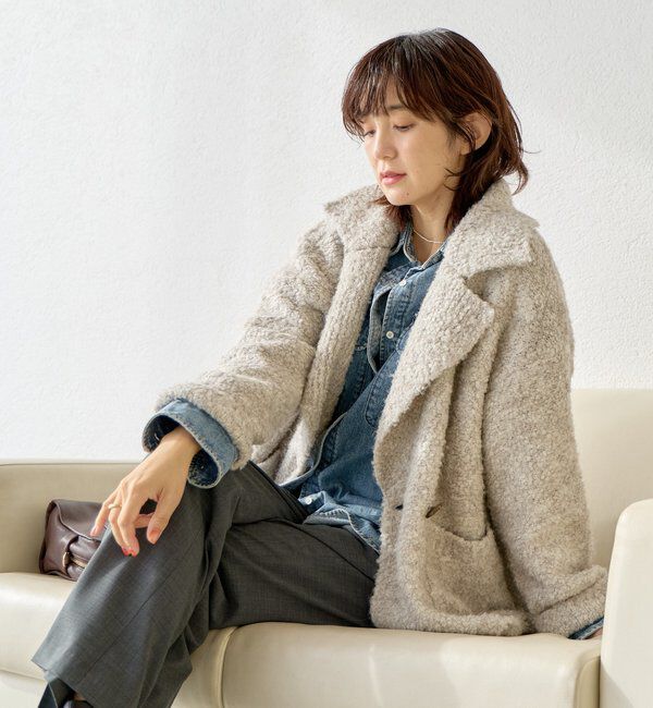  「【インフルエンサーYossshiiii企画】ボアライクコーディガン」|カーディガン|