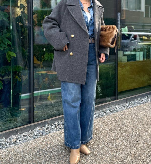  「【リバイバル/新色追加】ラグランPコート」|ピーコート|