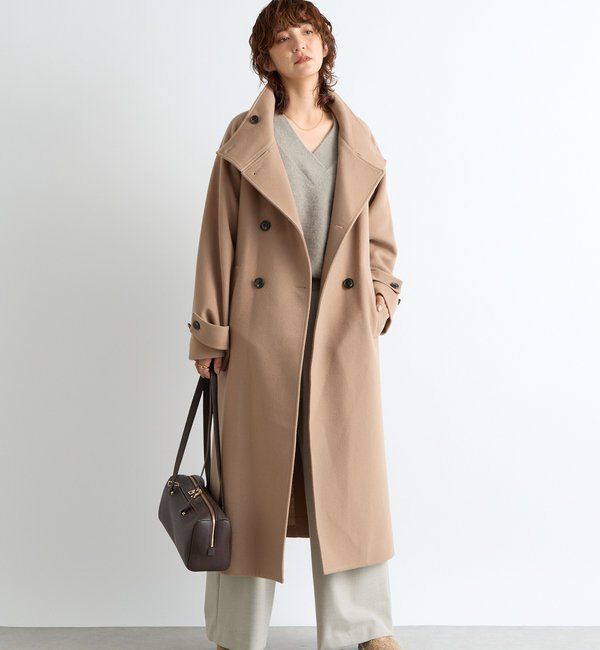  「【着映え】スタンドネックベルテッドコート」|その他|