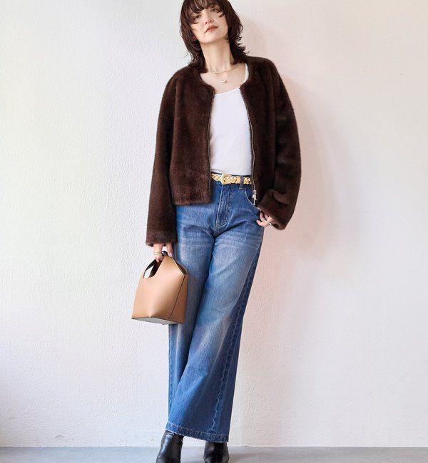  「【女性らしい抜け感】スクエア2WAYリブニット」|ニット・セーター|