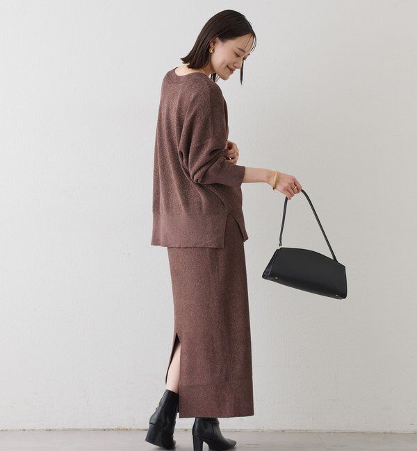  「【上品な輝き】ラメモール2WAYカーデ」|ニット・セーター|