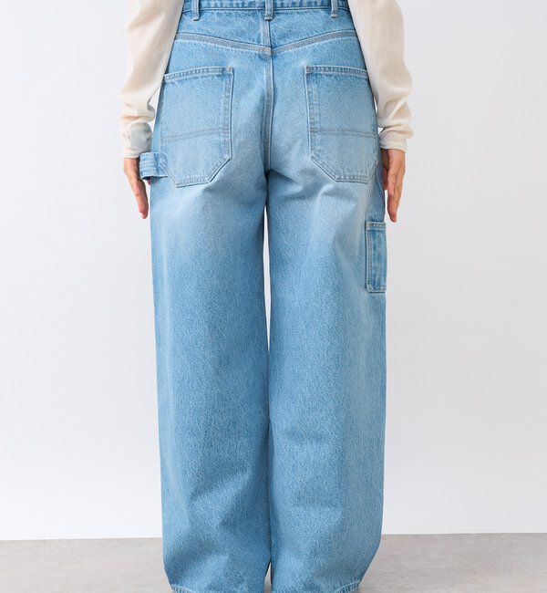  「【MONN.:.(モン)】ルーズペインターデニム」|デニム|