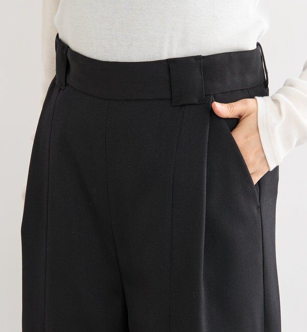  「【a Nice （ア ・ニース）】Twoolワイドパンツ」|チノ|