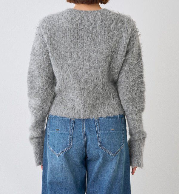  「【ふんわり柔らか】ヘアリーショートカーディガン」|カーディガン|