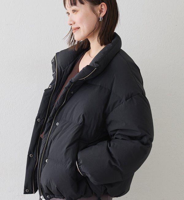  「【MONN.:.(モン)】スタンドオーバーダウンジャケット」|その他|ブラック