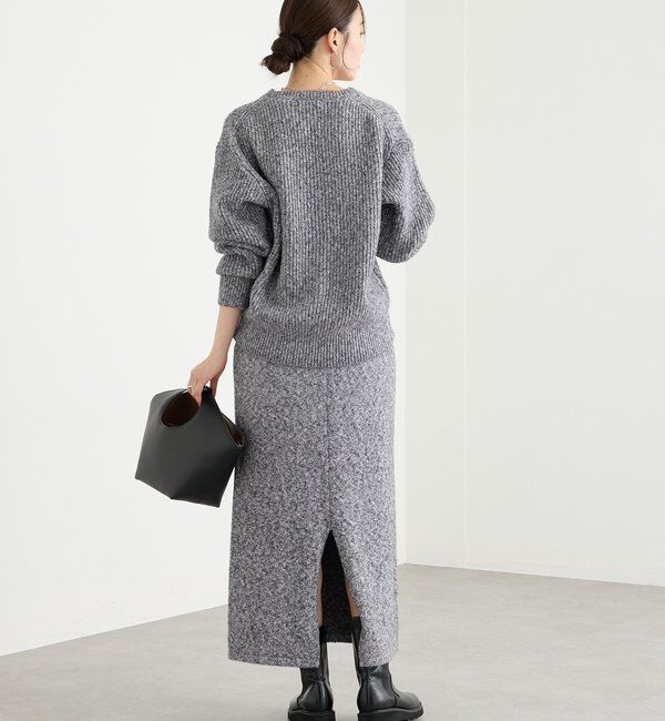  「【キャッチーな素材感】ブークレーヤーンカーディガン」|カーディガン|