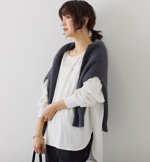  「予約【新色追加/着回し力抜群】キュプラカットプルオーバー」|Tシャツ・カットソー|