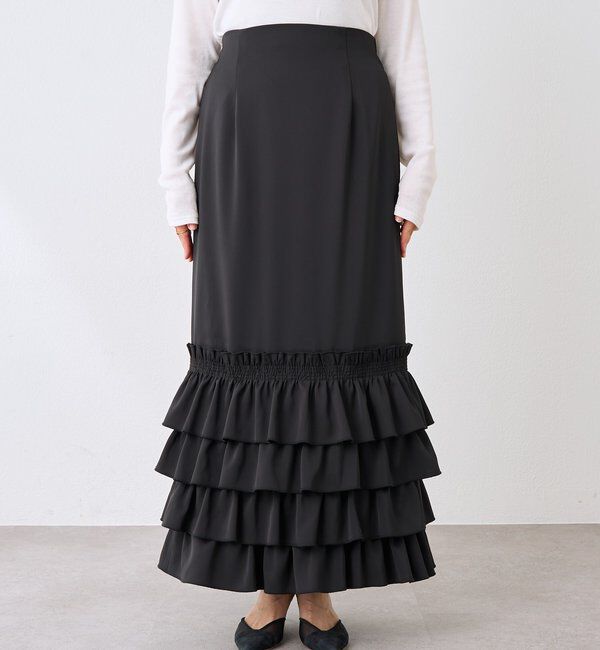  「【着映え◎】フリルタイトスカート」|スカート|