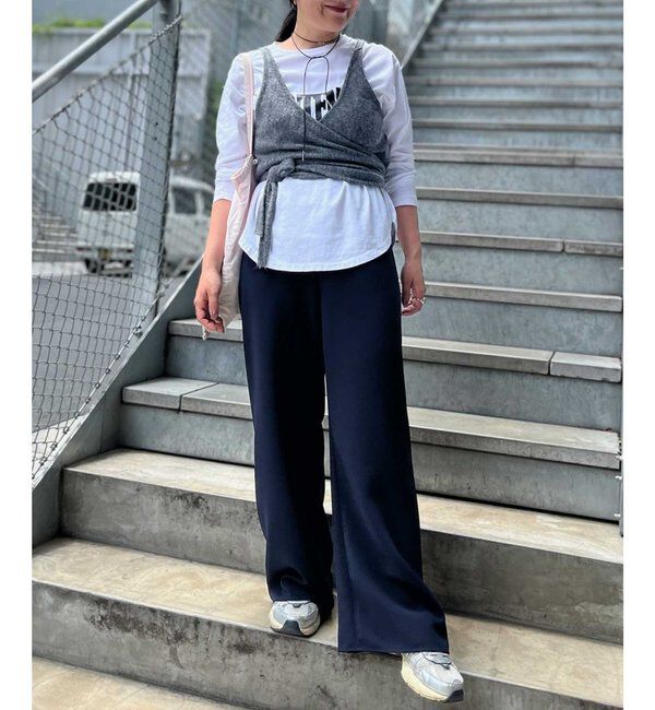  「【CHIKAコラボ】【美脚パンツ】ワイドドロストパンツ」|その他|