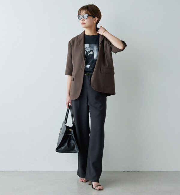  「【CHIKAコラボ】【美脚パンツ】ワイドドロストパンツ」|その他|