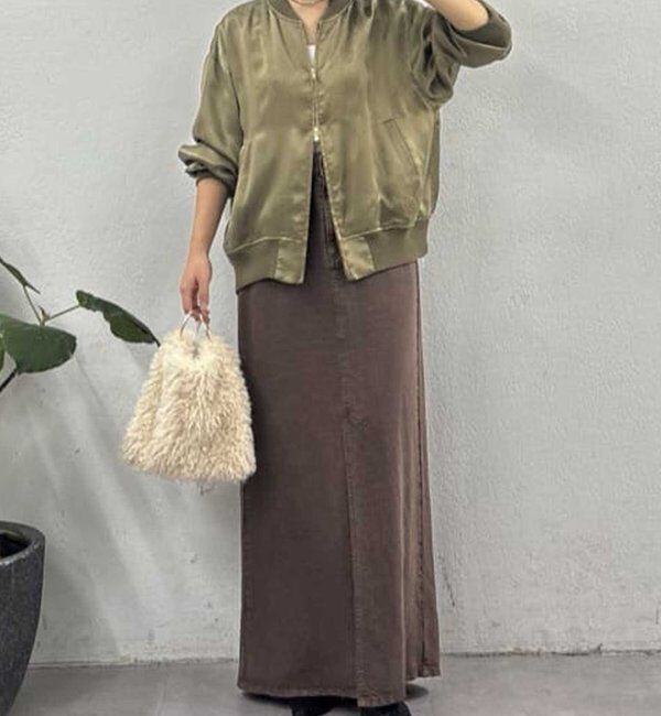  「キュプラサテンブルゾン」|ベスト・ジレ|