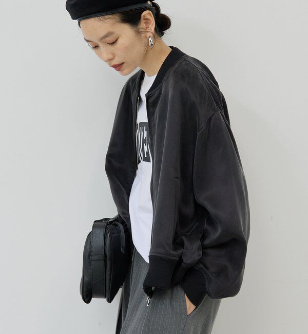  「キュプラサテンブルゾン」|ベスト・ジレ|