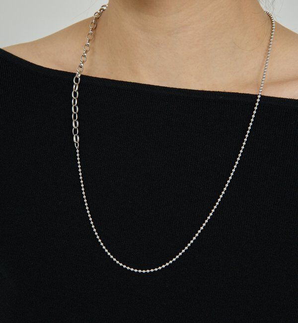  「コンビチェーンネックレス」|リング|シルバー