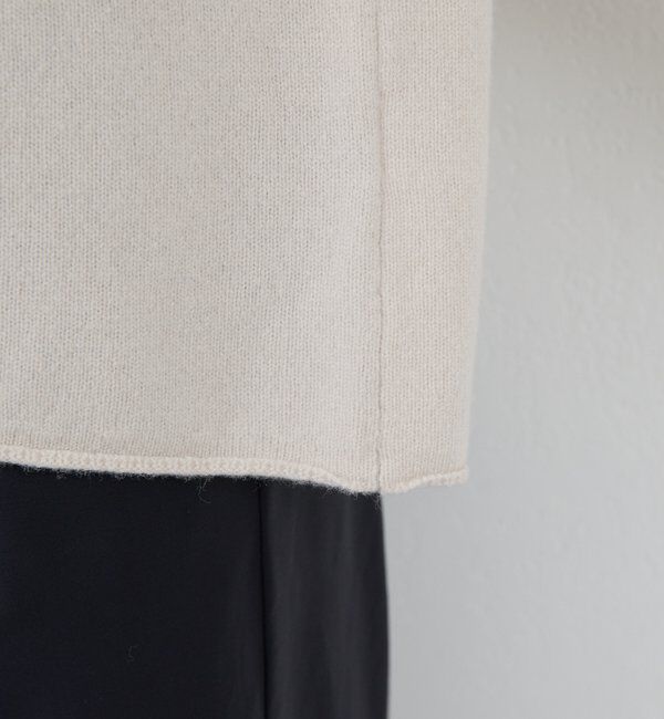  「ウールカシミヤタックVプルオーバー」|ニット・セーター|