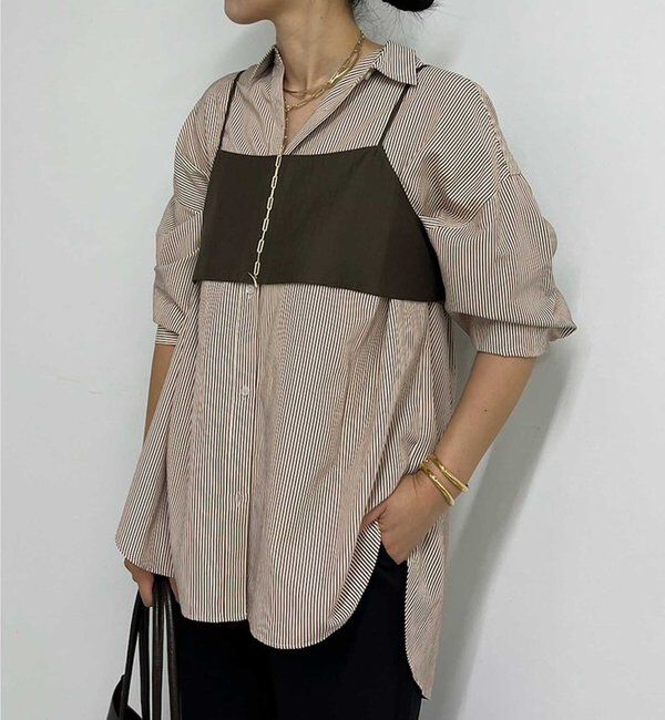  「ビスチェレイヤードシャツ」|シャツ・ブラウス|