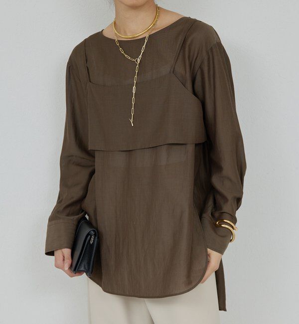  「ビスチェレイヤードシャツ」|シャツ・ブラウス|
