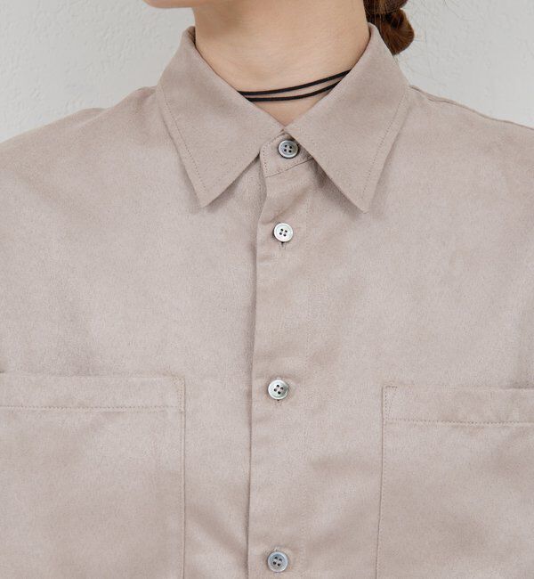  「フェイクスエードシャツ」|シャツ・ブラウス|