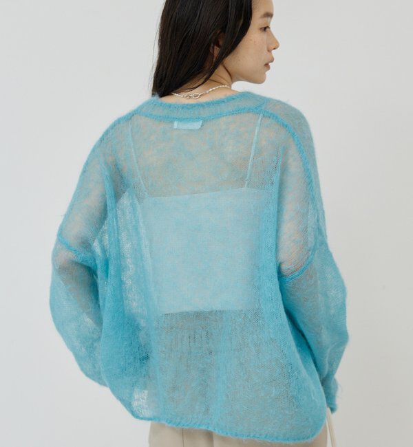  「モヘヤリングシアーニット」|ニット・セーター|