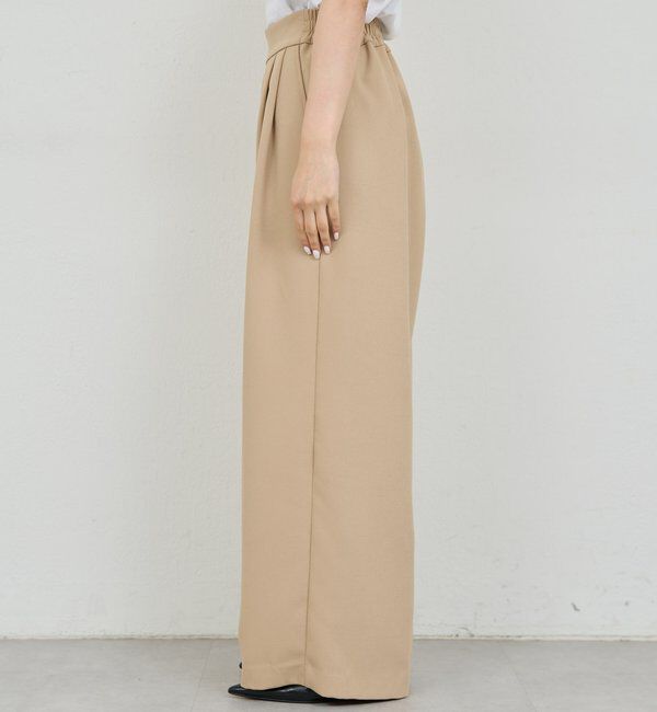  「【CHIHAYAコラボ】スウェードライクタックイージーパンツ」|チノ|