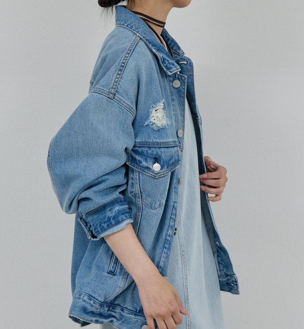  「【PEAS】オーバーGジャン」|ベスト・ジレ|