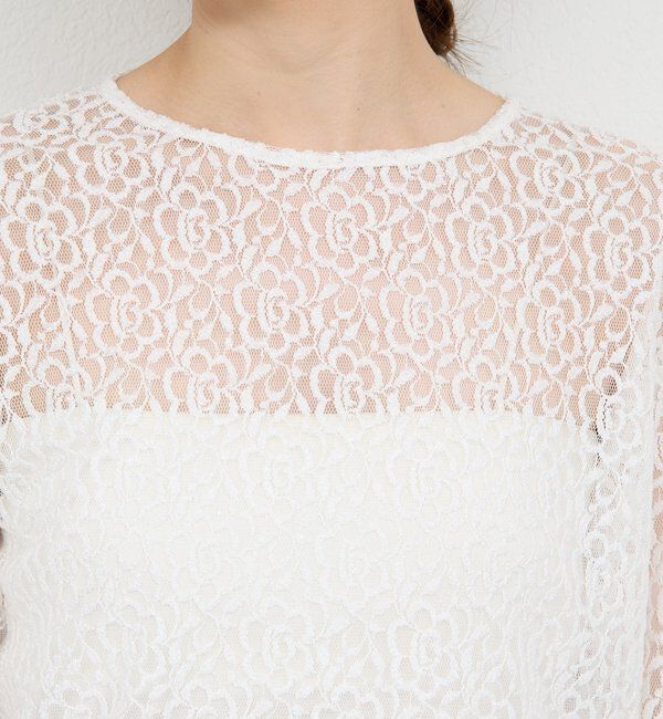  「【25th記念アイテム】レースロングプルオーバー」|シャツ・ブラウス|