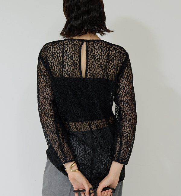  「【25th記念アイテム】レースロングプルオーバー」|シャツ・ブラウス|