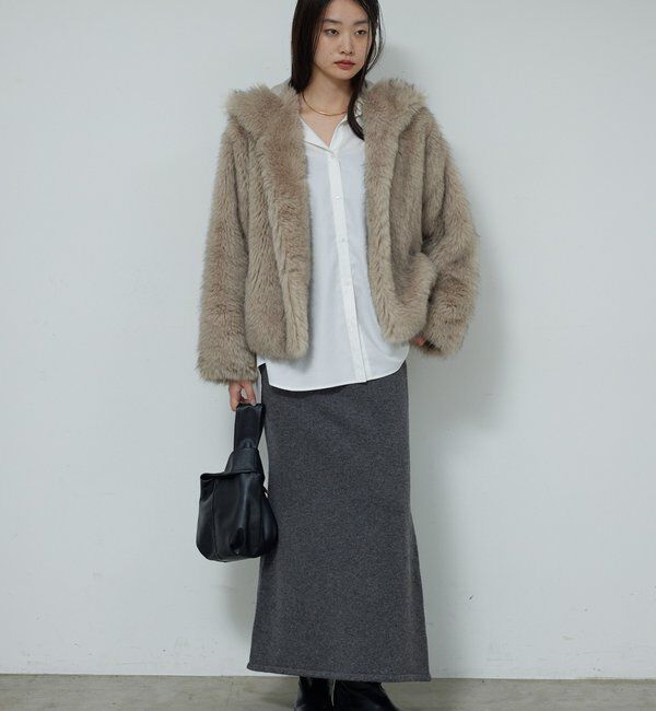  「エコファーフーディーブルゾン」|ブルゾン・スタジャン|