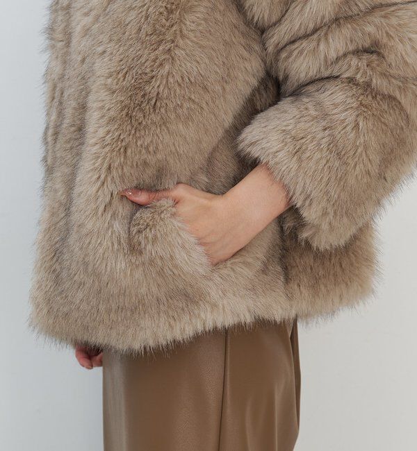  「エコファーフーディーブルゾン」|ブルゾン・スタジャン|